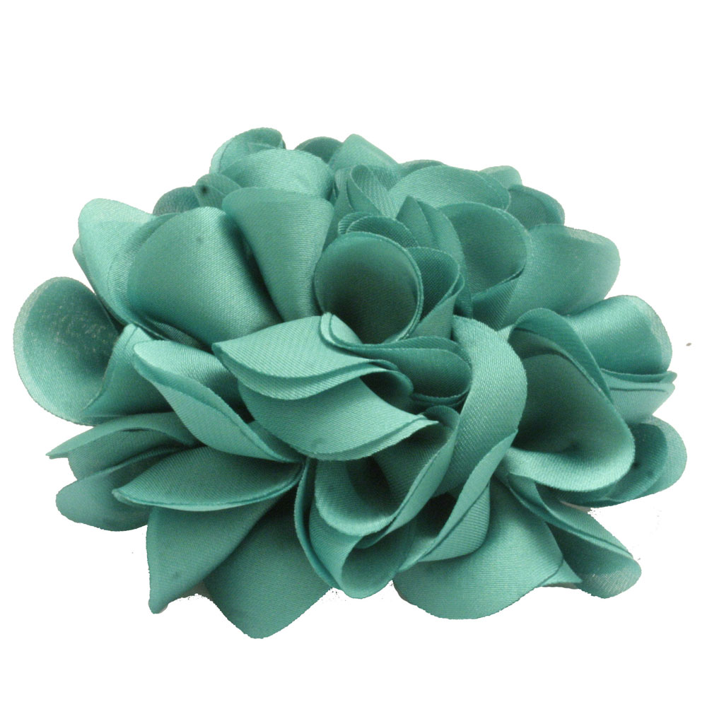 Attache cheveux - Fleur - Vert