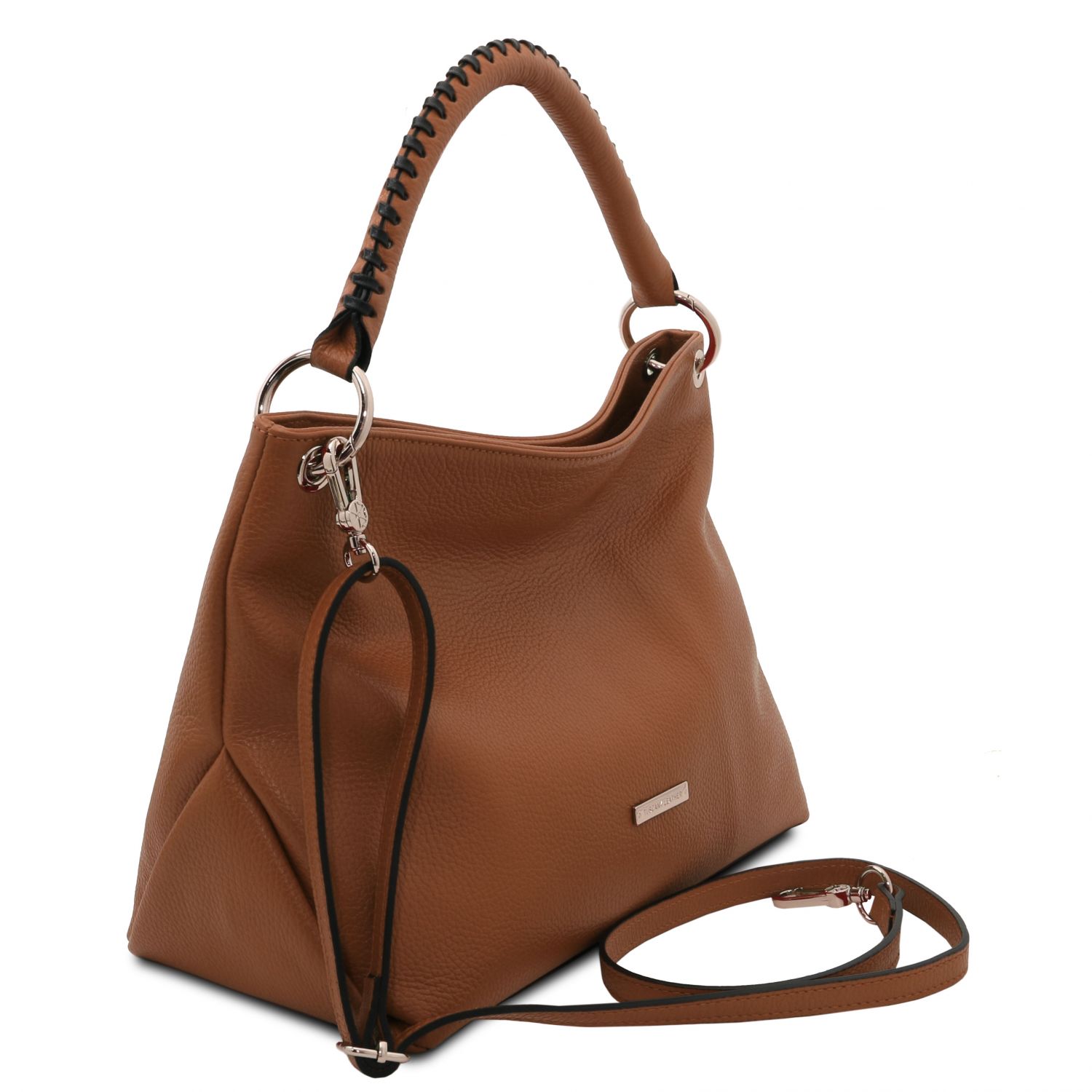 TL Bag -  Sac à main en cuir souple - Cognac (TL142087)