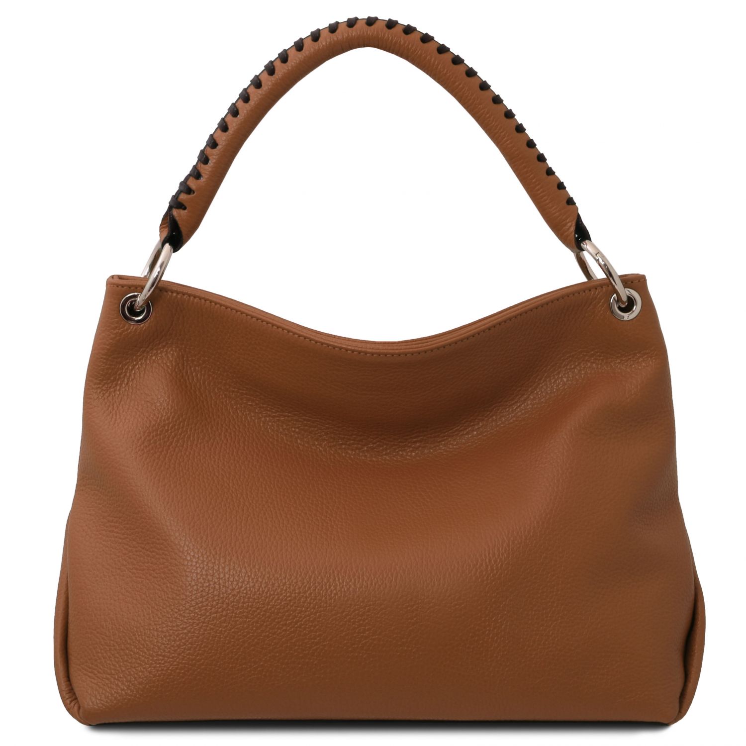 TL Bag -  Sac à main en cuir souple - Cognac (TL142087)