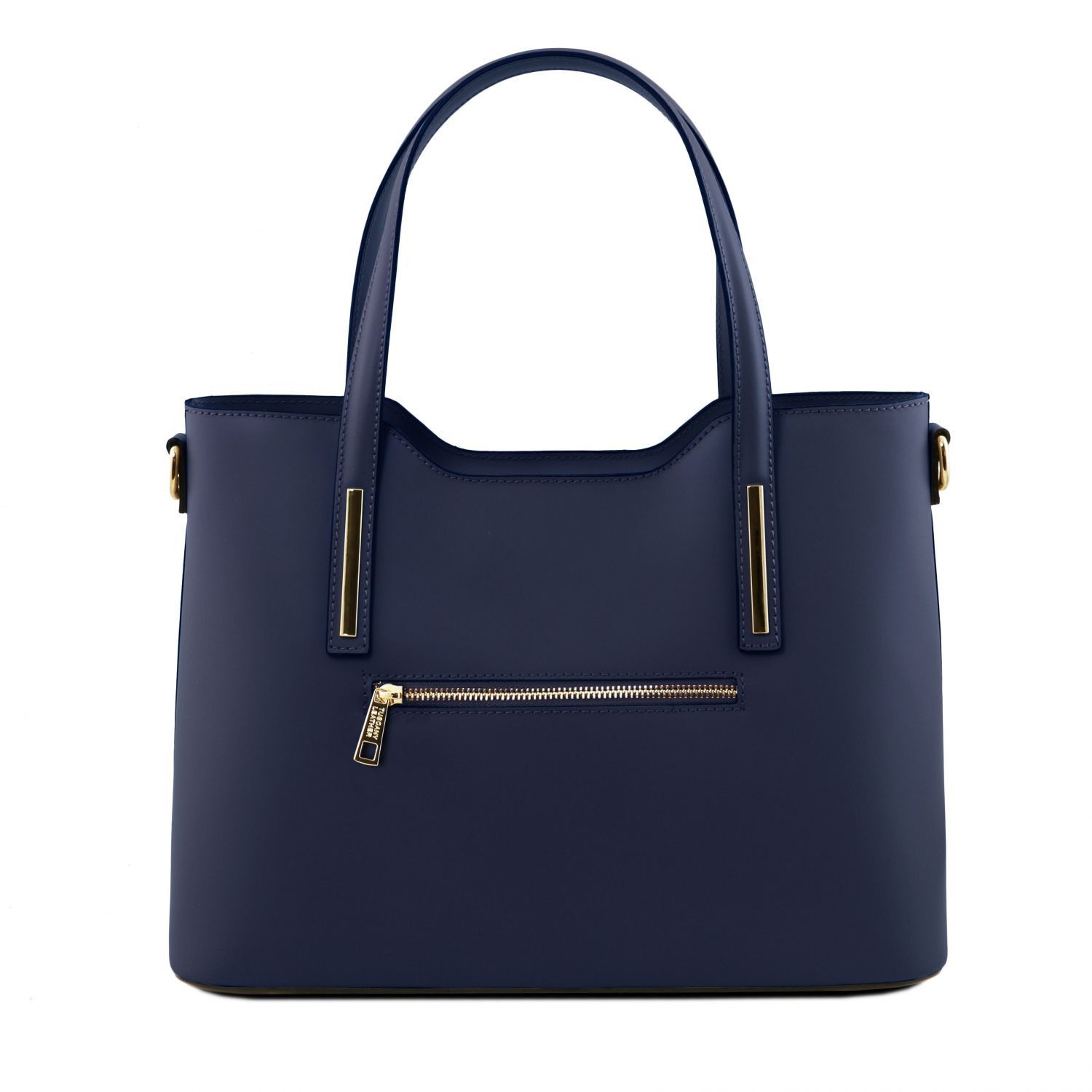 Olimpia - Sac cabas en cuir - Bleu foncé (TL141412)