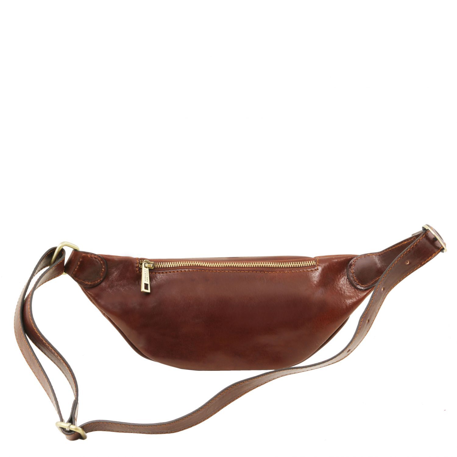 Sac banane en cuir - Marron foncé (TL141797)