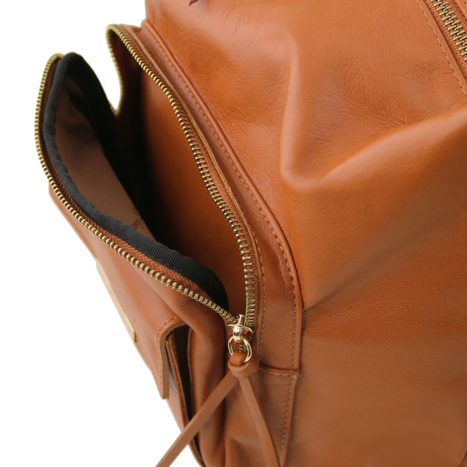 TL Bag - Sac en cuir convertible en sac à dos - Cognac (TL141535)